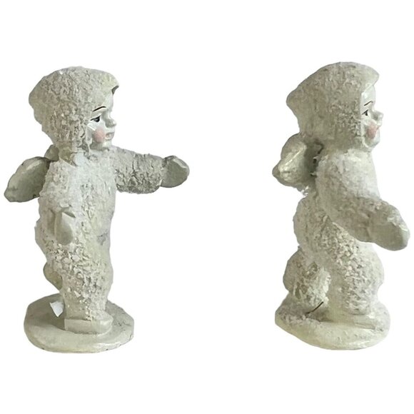 Dept 56 Snowbabies Miniatures Pewter Frosty Frolic Handpainted 4 Piece 7613-9 - Picture 10 of 13